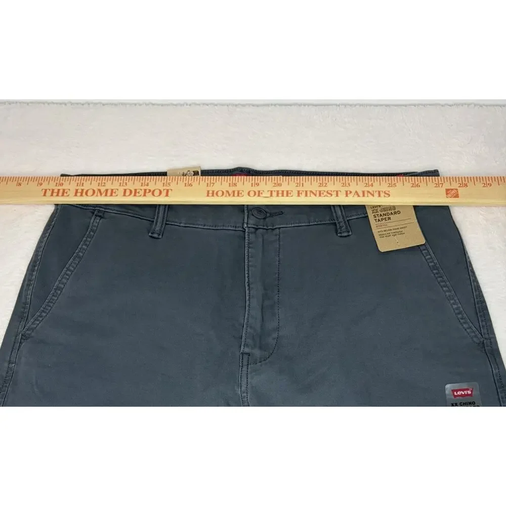 Levi's XX Chino Standard Tech Pants Mens 34x32 Grey Tapered High Stretch NWT